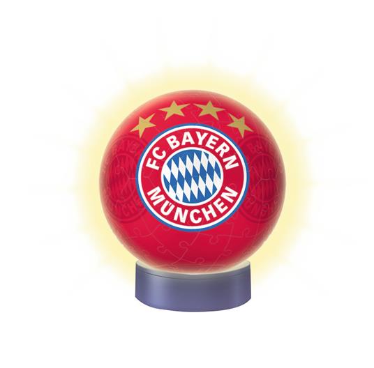 72 Teile 3D Puzzle-Ball / Nachtlicht. FC Bayern München. Ravensburger 12177 puzzle 3D - 2