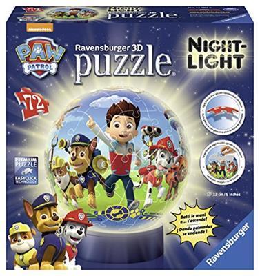 Paw Patrol. Lampada Notturna Puzzle 72 Pezzi 3D - 3