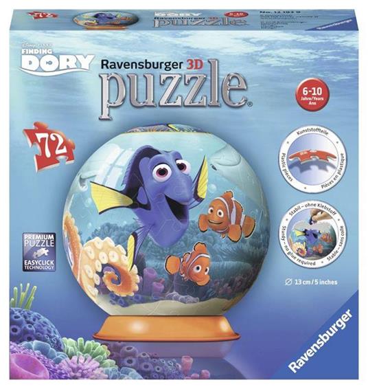 Alla ricerca di Dory 3D Puzzleball Ravensburger (12193) - 2