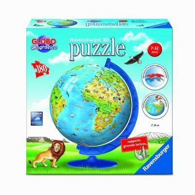 Ravensburger - 3D Puzzle Globo, 180 Pezzi, 6+ Anni - 6