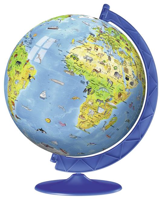 Ravensburger - 3D Puzzle Globo, 180 Pezzi, 6+ Anni - 3