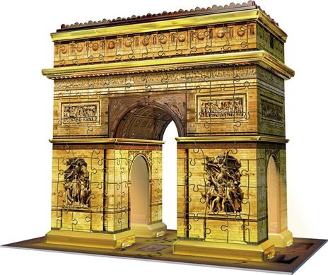 Ravensburger - 3D Puzzle Arco di Trionfo Night Edition con Luce, Parigi, 216 Pezzi, 8+ Anni - 2