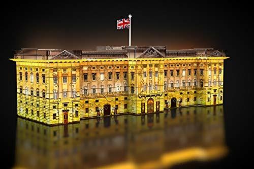 Ravensburger - 3D Puzzle Buckingham Palace Night Edition con Luce, Londra, 216 Pezzi, 8+ Anni - 5