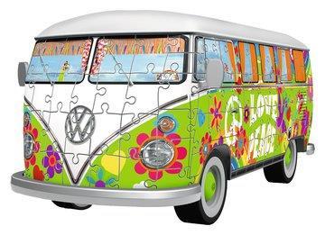 Ravensburger 12532 - 3D Puzzle Serie Midi - Camper Volkswagen Hippie - 2