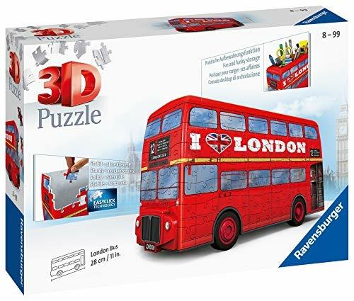 Ravensburger - 3D Puzzle London Bus, 216 Pezzi, 8+ Anni - 4