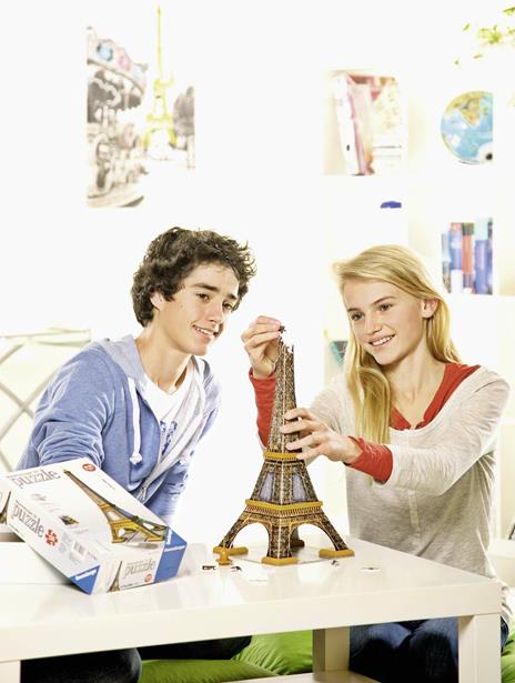 Ravensburger - 3D Puzzle Tour Eiffel, Parigi, 216 Pezzi, 8+ Anni - 3