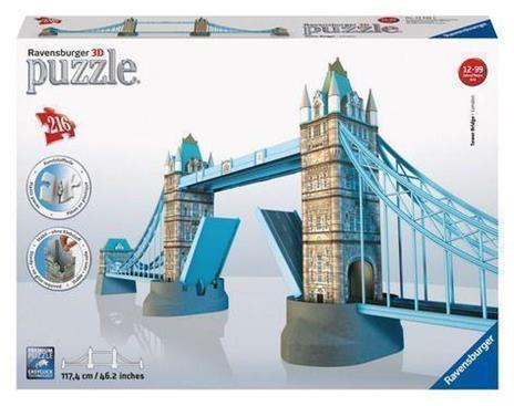 Ravensburger - 3D Puzzle Tower Bridge, 216 Pezzi, 8+ Anni - 5