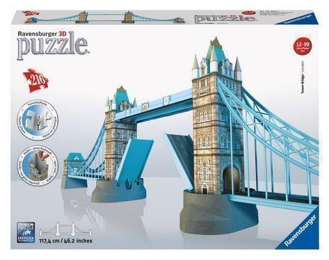 Ravensburger - 3D Puzzle Tower Bridge, 216 Pezzi, 8+ Anni - 6