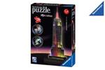 Ravensburger - 3D Puzzle Empire State Building Night Edition con Luce, New York, 216 Pezzi, 8+ Anni