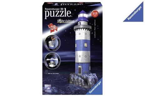 Faro con luce Puzzle 3D Building Night Edition Ravensburger (12577) - 2
