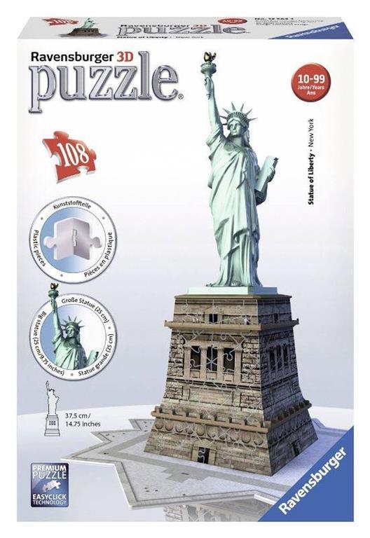 Statua della Libertà. Puzzle 108 Pezzi 3D - 2