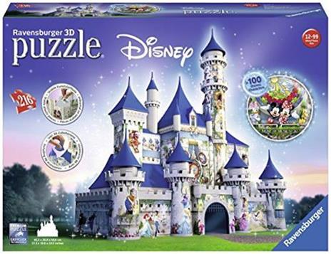 Ravensburger - 3D Puzzle Castello Disney, 216 Pezzi, 10+ Anni