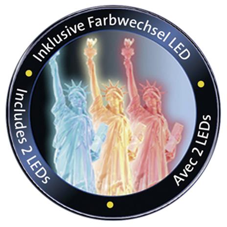 Ravensburger - 3D Puzzle Statua Della Libertà Night Edition con Luce, New York, 108 Pezzi, 8+ Anni - 5