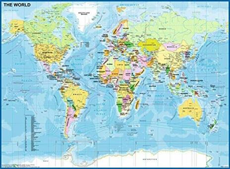 Ravensburger - Puzzle Mappa del mondo, 200 Pezzi XXL, Età Raccomandata 8+ Anni - 7