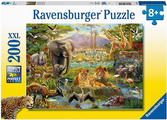 Ravensburger - Puzzle Animali della savana, 200 Pezzi XXL, Età Raccomandata 8+ Anni - 3