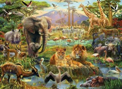 Ravensburger - Puzzle Animali della savana, 200 Pezzi XXL, Età Raccomandata 8+ Anni - 5