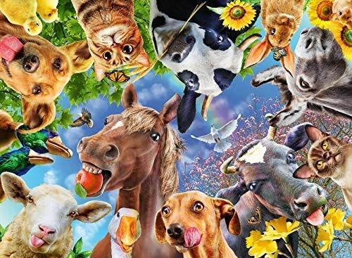 Ravensburger - Puzzle Divertenti animali da fattoria, 200 Pezzi XXL, Età Raccomandata 8+ Anni - 3