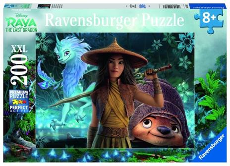 Ravensburger - Puzzle Raya, Tuk Tuk e Sisu, 200 Pezzi XXL, Età Raccomandata 8+ Anni