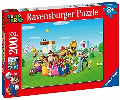 Ravensburger - Puzzle Super Mario, 200 Pezzi XXL, Età Raccomandata 8+ Anni - 2