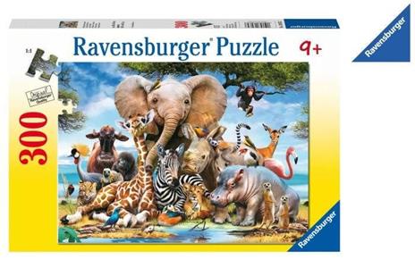 Ravensburger - Puzzle Cuccioli d'Africa, 300 Pezzi XXL, Età Raccomandata 9+ Anni - 2