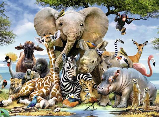 Ravensburger - Puzzle Cuccioli d'Africa, 300 Pezzi XXL, Età Raccomandata 9+ Anni - 4