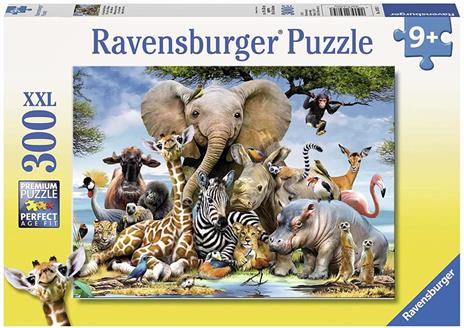 Ravensburger - Puzzle Cuccioli d'Africa, 300 Pezzi XXL, Età Raccomandata 9+ Anni