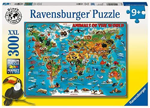 Ravensburger - Puzzle Animali del mondo, 300 Pezzi XXL, Età Raccomandata 9+ Anni - 3