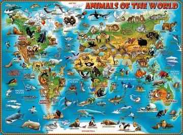 Ravensburger - Puzzle Animali del mondo, 300 Pezzi XXL, Età Raccomandata 9+ Anni - 4