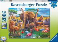 Ravensburger - Puzzle In pieno Safari, 200 Pezzi XXL, Età Raccomandata 8+ Anni