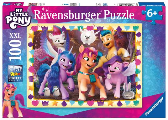 Ravensburger - Puzzle My Little Pony, 100 Pezzi XXL, Età Raccomandata 6+ Anni