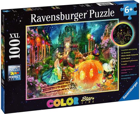 Ravensburger - Puzzle Cenerentola, 100 Pezzi XXL, Età Raccomandata 6+ Anni - 2