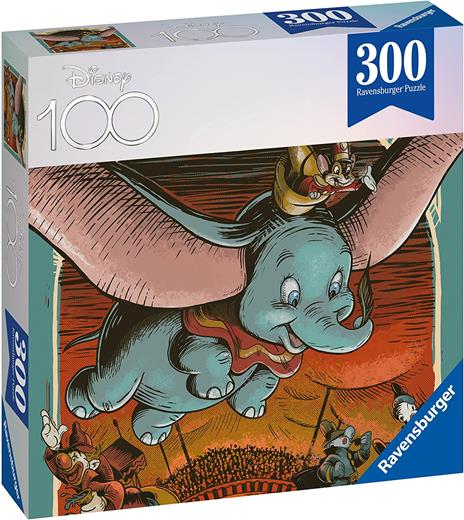 Ravensburger - Puzzle Disney Dumbo, 300 Pezzi, 8+, Limited edition Disney 100 - 2