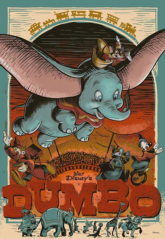 Ravensburger - Puzzle Disney Dumbo, 300 Pezzi, 8+, Limited edition Disney 100 - 3