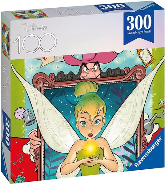 Ravensburger - Puzzle Disney Campanilla, 300 Pezzi, 8+, Limited edition Disney 100 - 2