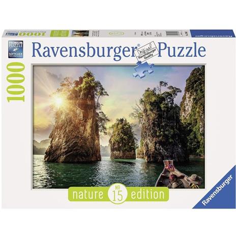 Ravensburger - Puzzle Rocce di Cheow Lan, Collezione Nature Edition, Thailandia, 1000 Pezzi, Puzzle Adulti