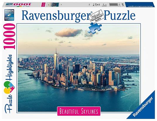 Ravensburger - Puzzle New York, Collezione Beautiful Skylines, 1000 Pezzi, Puzzle Adulti - 11