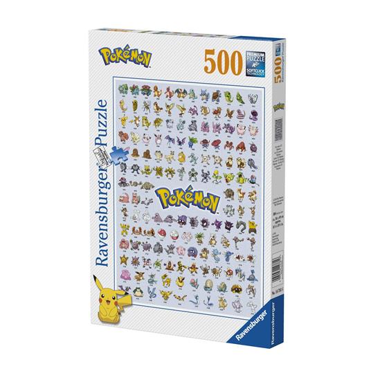 Ravensburger - Puzzle Pokémon, 500 Pezzi, Puzzle Adulti - Ravensburger -  Puzzle 500 pz - Puzzle da 300 a 1000 pezzi - Giocattoli