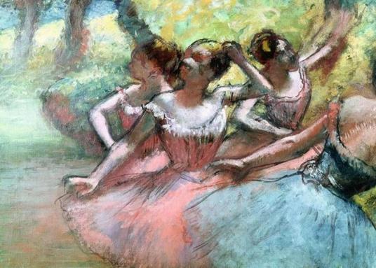 Ravensburger - Puzzle Degas: Four Ballerinas on the Stage, Art Collection, 1000 Pezzi, Puzzle Adulti - 3