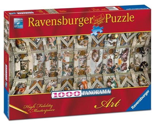 Ravensburger - Puzzle Michelangelo: Volta della Cappella Sistina, Art Collection, 1000 Pezzi, Puzzle Adulti