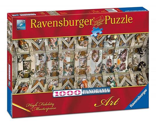 Ravensburger - Puzzle Michelangelo: Volta della Cappella Sistina, Art Collection, 1000 Pezzi, Puzzle Adulti - 3