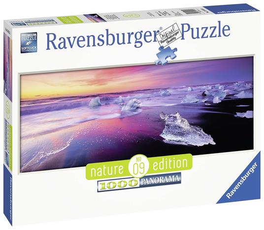 Ravensburger - Puzzle Lago Jökulsárlón, Islanda, Collezione Panorama, 1000 Pezzi, Puzzle Adulti - 4