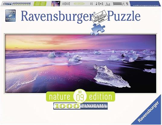 Ravensburger - Puzzle Lago Jökulsárlón, Islanda, Collezione Panorama, 1000 Pezzi, Puzzle Adulti - 2