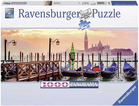 Ravensburger - Puzzle Gondole A Venezia, 1000 Pezzi, Puzzle Adulti