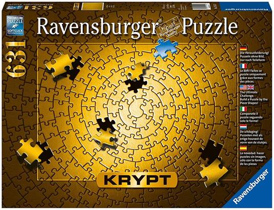 Ravensburger - Puzzle Krypt Gold, 631 Pezzi, Puzzle Adulti - 6