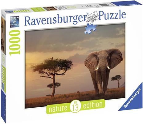 Ravensburger - Puzzle Elefante del Masai Mara, Collezione Nature Edition, 1000 Pezzi, Puzzle Adulti - 2