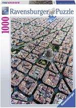Ravensburger - Puzzle Barcelona vista dall'alto, 1000 Pezzi, Puzzle Adulti