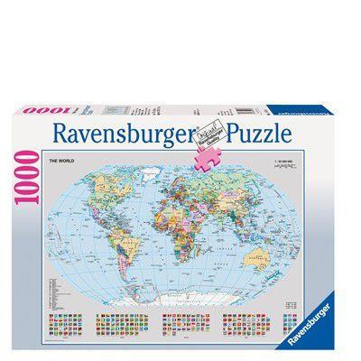 Ravensburger - Puzzle Mappamondo politico, 1000 Pezzi, Puzzle Adulti - 2