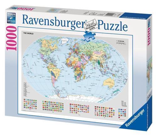 Ravensburger - Puzzle Mappamondo politico, 1000 Pezzi, Puzzle Adulti - 3