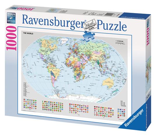 Ravensburger - Puzzle Mappamondo politico, 1000 Pezzi, Puzzle Adulti - 10