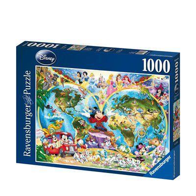 Mappamondo Disney Puzzle 1000 pezzi Ravensburger (15785)
